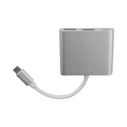 Adaptador Multipuerto USB-C 3.1 A HDMI 4K / USB 3.0 / USB – C /  Alta Velocidad de Transmisión de Datos / Admite Carga Rápida (PD) en el Puerto USB – C