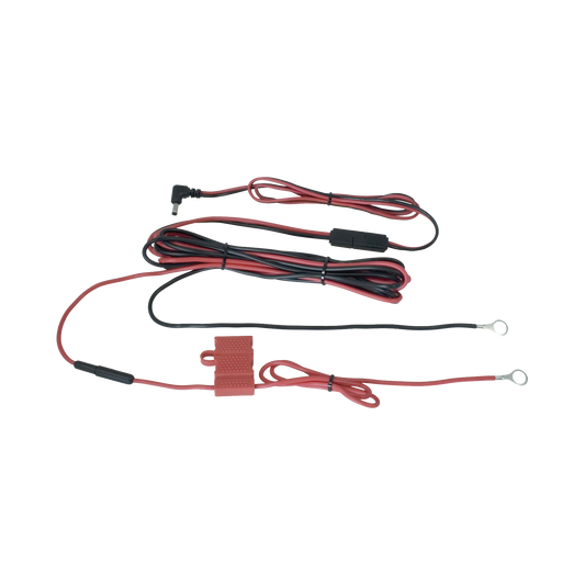 Arnés de corriente para conectar los cargadores endura de 1 2, 6, 12 cavidades a batería vehicular.