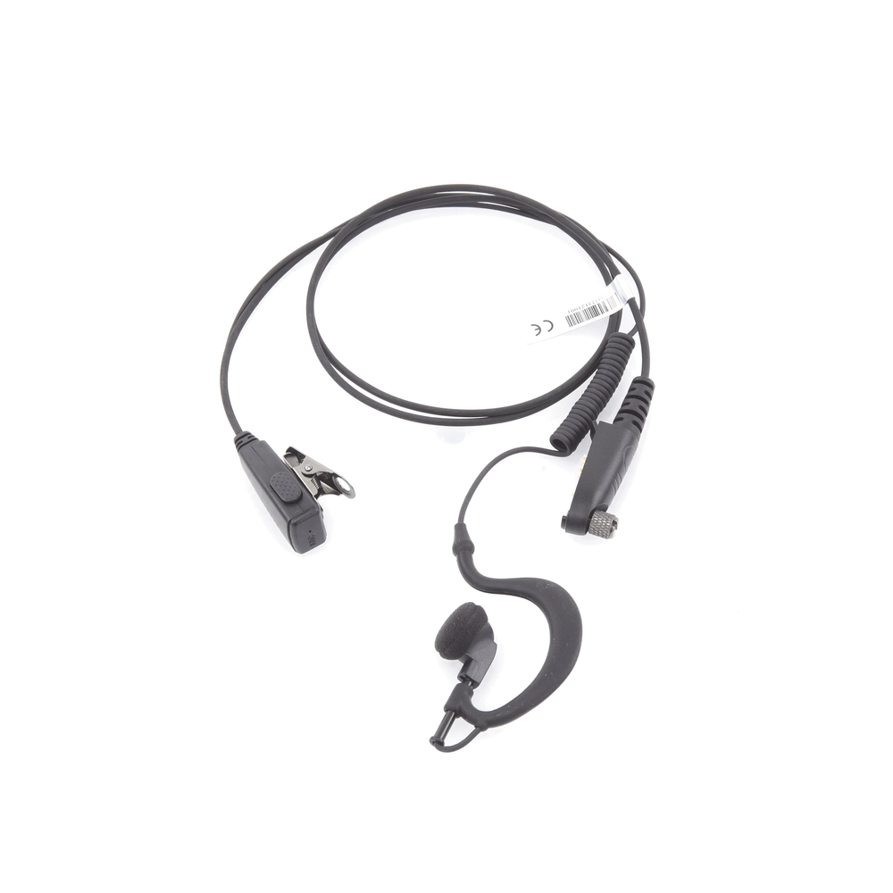 Micrófono - audífono de gancho ajustable al oído cable con resorte con conector multipin para HYTERA y TELOX
