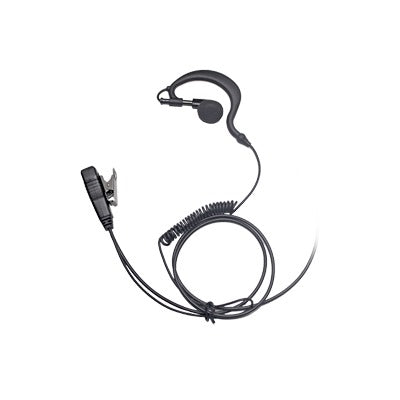 Micrófono - audífono de gancho ajustable al oído cable con resorte con conector multipin para HYTERA y TELOX