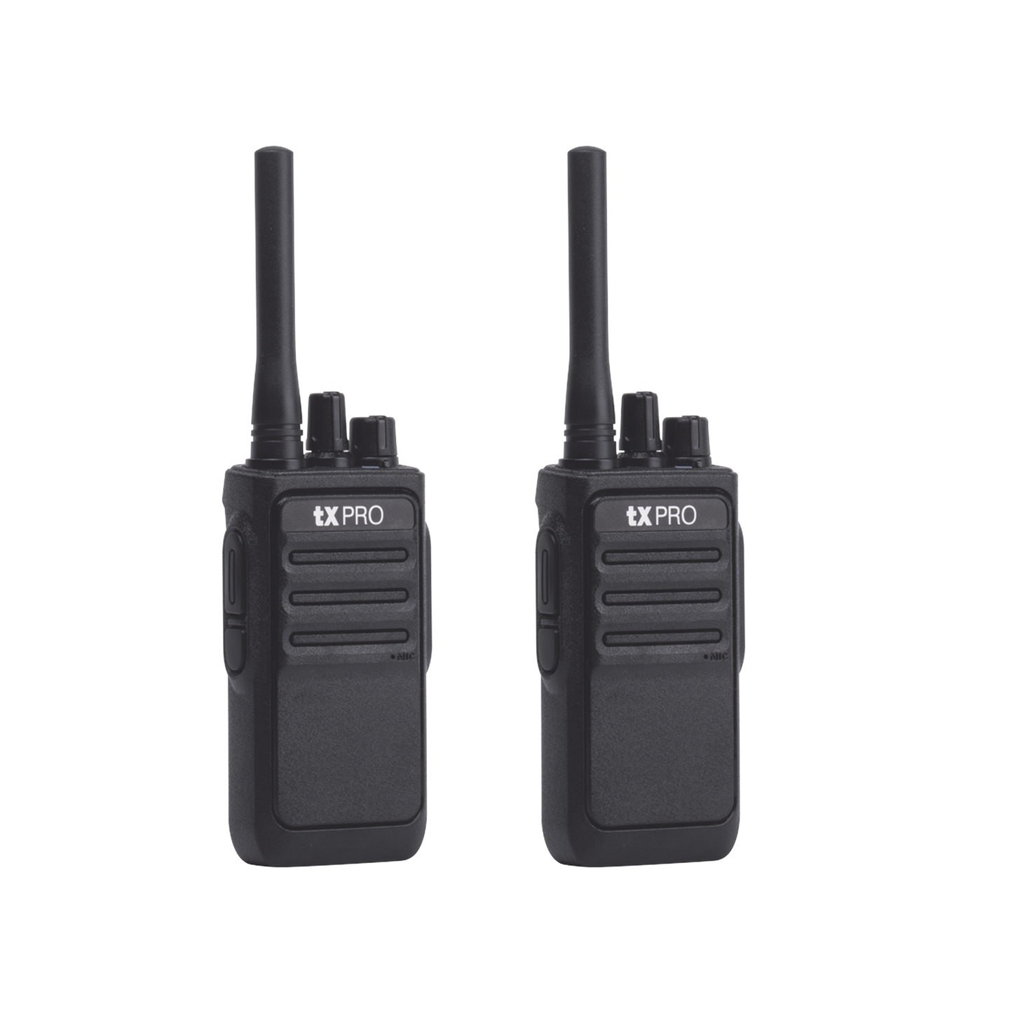 Par Radios Portátiles Analógicos UHF 400-470 MHz / 2W / 16 Canales / Preconfigurados / Listos para Usar