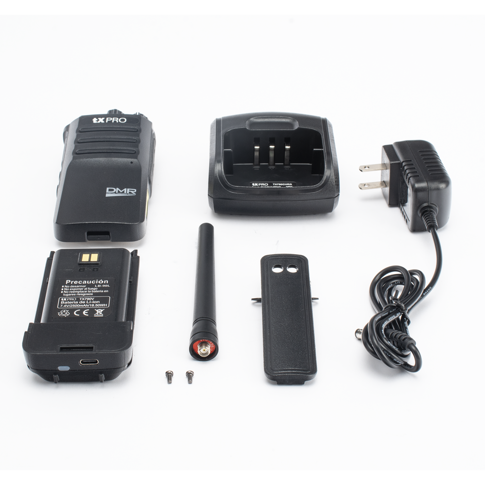 Radio Portátil Digital DMR VHF 136-174 MHz / 64 Canales / 4 Zonas / Cifrado / 5W