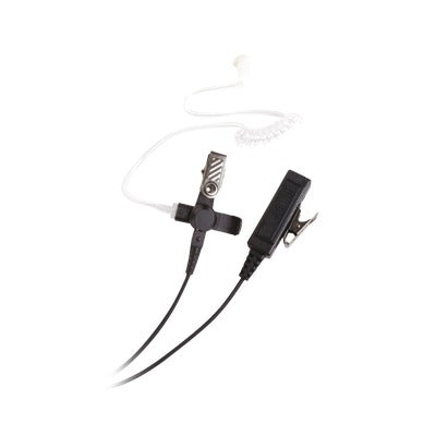 Micrófono - audífono de dos hilos con tubo acústico de grado médico con conector multipin para HYTERA y TELOX