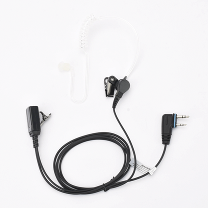 Micrófono - audífono de tubo acústico transparente de grado médico con conector de dos pines para ICOM