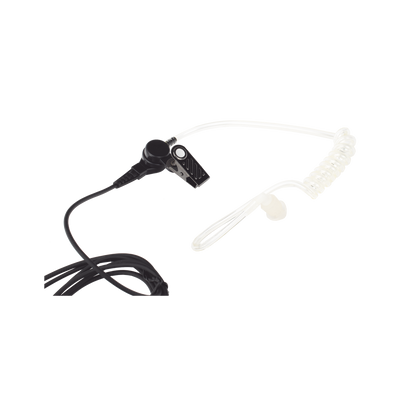 Micrófono - audífono de tubo acústico transparente de grado médico con conector de dos pines para KENWOOD Y TXPRO