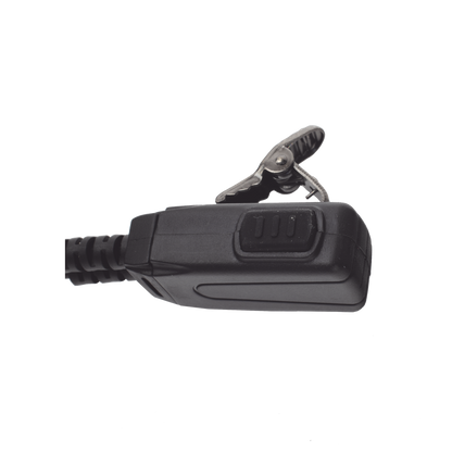 Micrófono - audífono de tubo acústico transparente de grado médico con conector de dos pines para KENWOOD Y TXPRO