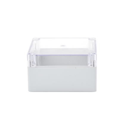 Gabinete Plástico para Exterior (IP65) de 160 x 160 x 90 mm Cierre por Tornillos Tapa Transparente.