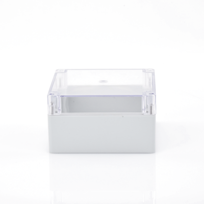 Gabinete Plástico para Exterior (IP65) de 160 x 160 x 90 mm Cierre por Tornillos Tapa Transparente.