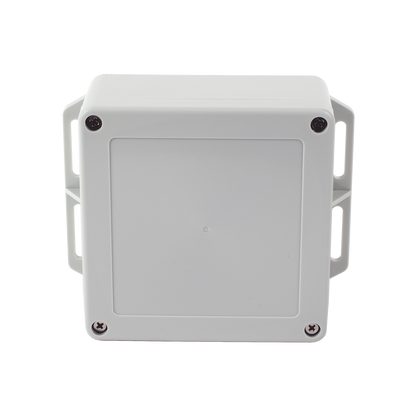 Gabinete Plástico Gris para Exterior (IP65) de 120 x 120 x 60 mm Cierre por Tornillos.