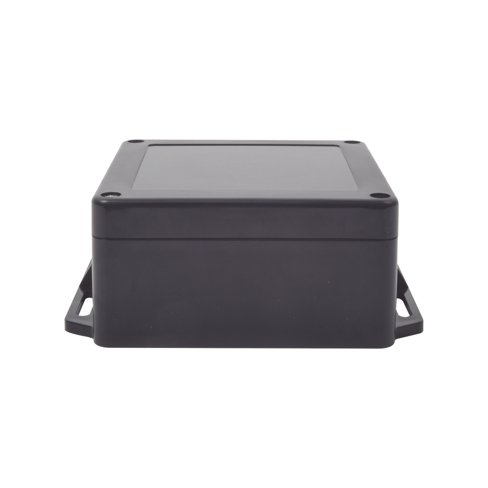 Gabinete Plástico Negro para Exterior (IP65) de 120 x 120 x 60 mm Cierre por Tornillos.