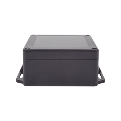 Gabinete Plástico Negro para Exterior (IP65) de 120 x 120 x 60 mm Cierre por Tornillos.