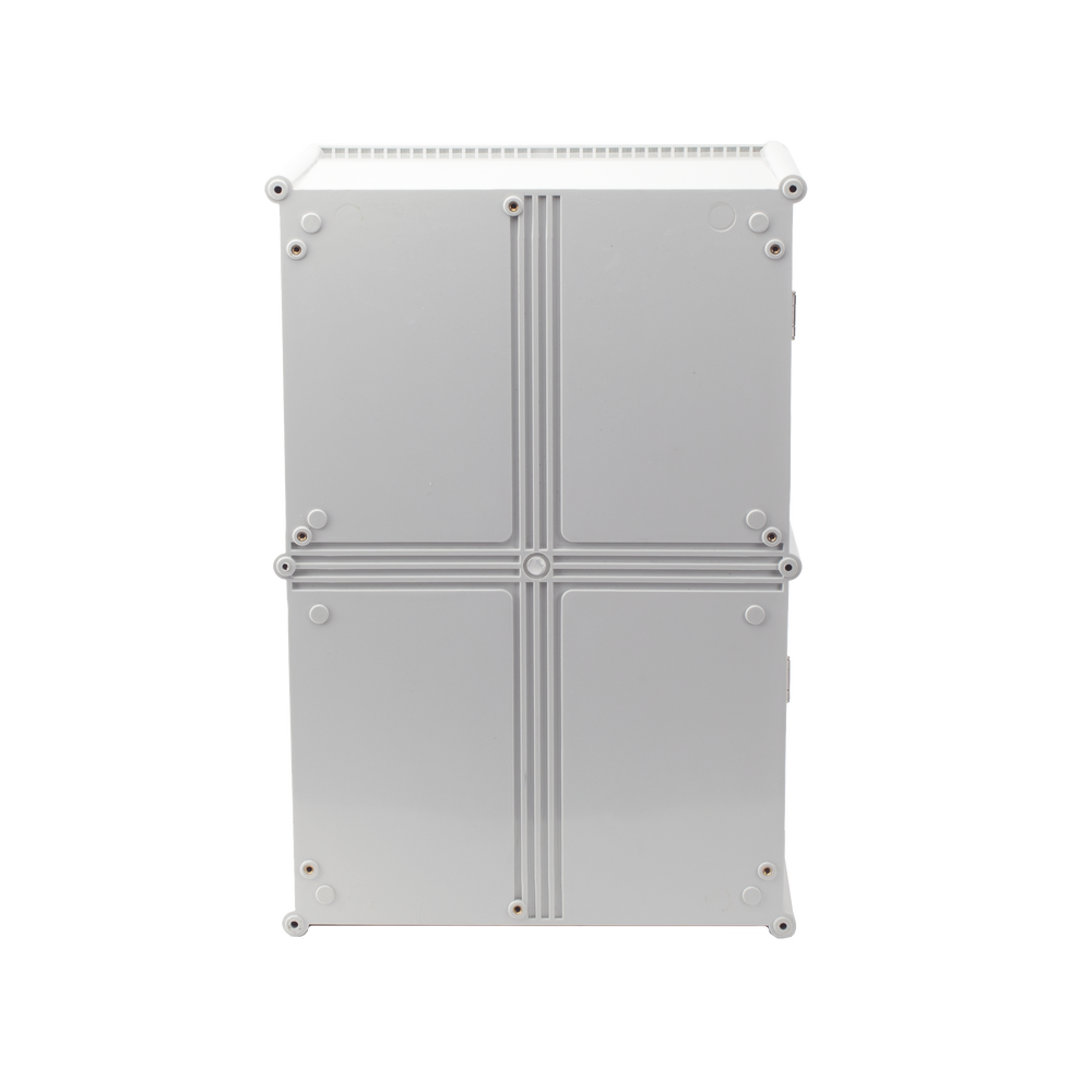 Gabinete Plástico para Exterior (IP65) de 560 X 380 x 265 mm Cierre por broche.