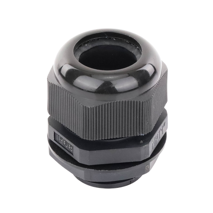 Conector Plástico Negro Tipo Glándula para Rosca NPT 1"