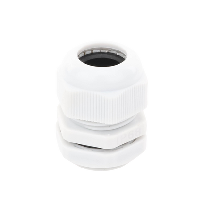 Conector Plástico Blanco Tipo Glándula para Rosca NPT 3/4"