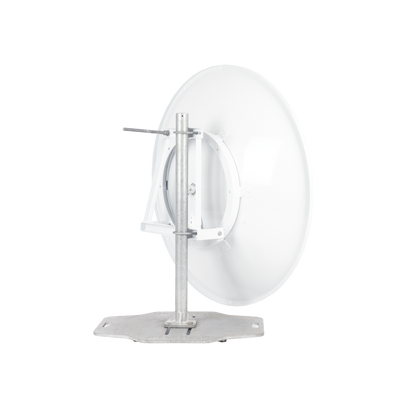 Antena direccional de 4 ft, 5.1 a 7.125 GHz, Ganancia 36 dBi, Conectores RP-SMA Hembra, Polarización doble, incluye montaje para torre o mástil
