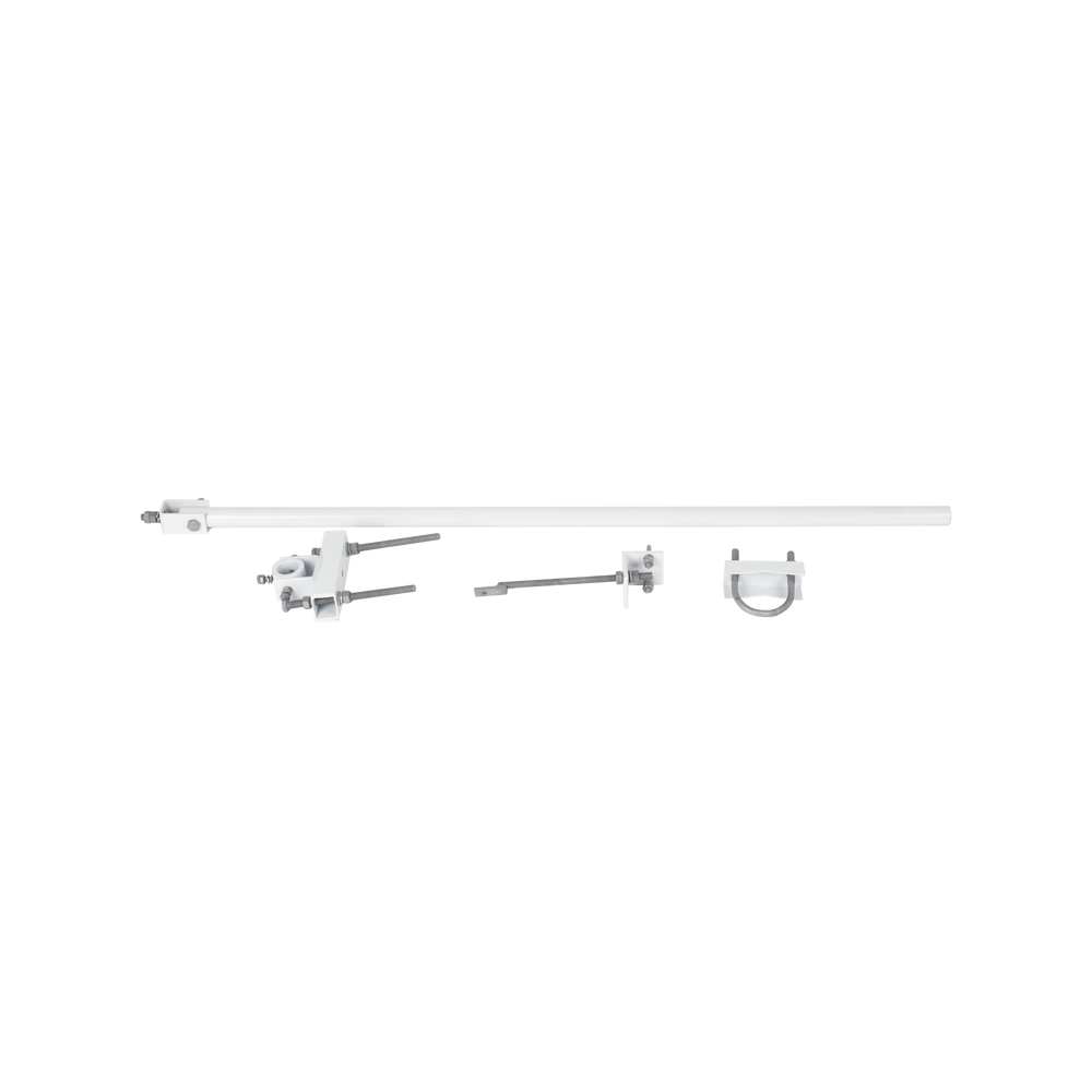 Antena direccional de 4 ft, 5.1 a 7.125 GHz, Ganancia 36 dBi, Conectores RP-SMA Hembra, Polarización doble, incluye montaje para torre o mástil