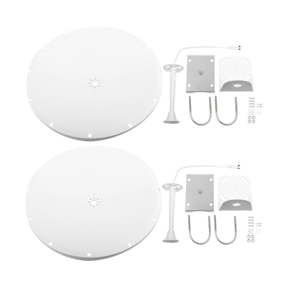 Antena Parabólica de Frecuencia Extendida, 4.8 - 6.5 GHz, 28 dBi, Conectores SMA-Macho Inverso