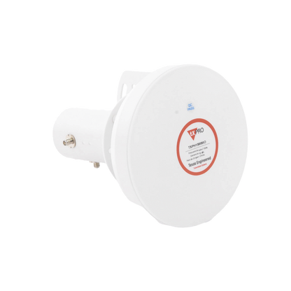 Antena Tipo Horn de 45 °, 15 dBi, 4.9 - 7GHz, Ideal para ambientes de alto ruido,  Tipo de conector RPSMA, con montaje y jumpers incluidos
