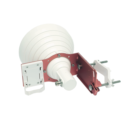 Antena Tipo Horn de 30 °, 19 dBi, 4.9-6.5 GHz, Ideal para ambientes de alto ruido,  Tipo de conector N-Hembra, con montaje y jumpers incluidos