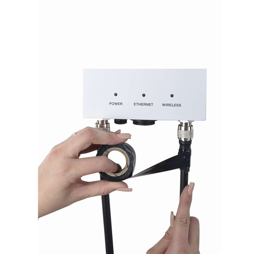 Cinta de auto fusión para sellar equipo instalado en intemperie, 4.5 m.