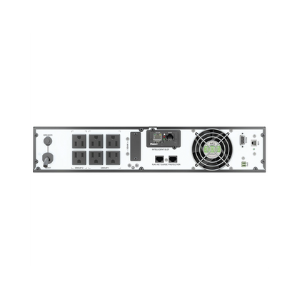 UPS SmartZone de 1000 VA/1000 W, Online Doble Conversión, Entrada 120 Vca NEMA 5-15P, Onda Senoidal Pura, 2 UR, Con 6 Tomas NEMA 5-15R, Incluye Tarjeta de Red y Kit de Rieles