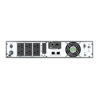 UPS SmartZone de 2000 VA/2000 W, Online Doble Conversión, Entrada 120 Vca NEMA 5-20P, Onda Senoidal Pura, 2 UR, Con 6 Tomas NEMA 5-20R, Incluye Tarjeta de Red y Kit de Rieles