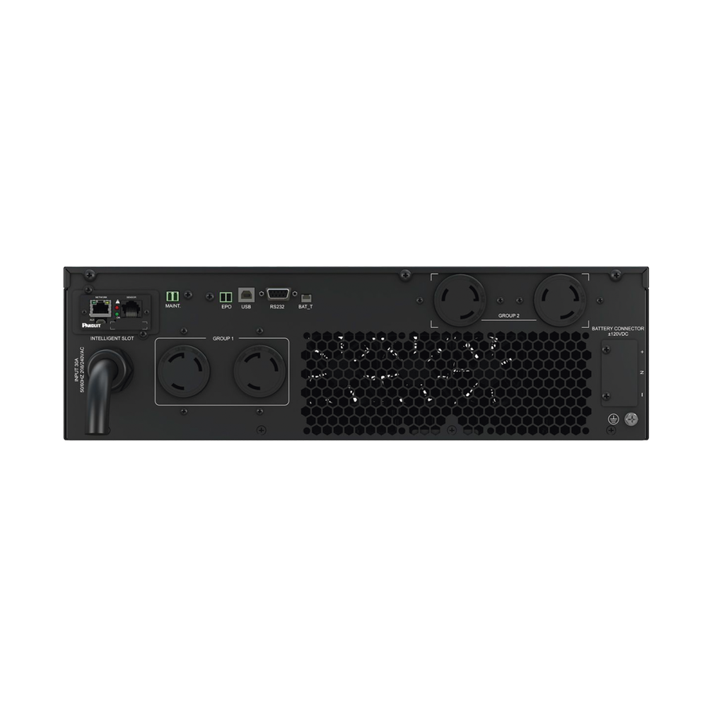 UPS SmartZone de 5000 VA/5000 W, Online Doble Conversión, Entrada 208/240 Vca NEMA L6-30P, Onda Senoidal Pura, 6 UR, Con 4 Tomas NEMA L6-30R, Incluye Tarjeta de Red y Kit de Rieles