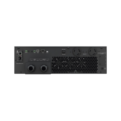 UPS SmartZone de 10000 VA/10000 W, Online Doble Conversión, Entrada 208/240 Vca Con Terminal L1+L2+G, Onda Senoidal Pura, 6 UR, Con 2 Tomas NEMA L6-30R y Terminal L1+L2+G, Incluye Tarjeta de Red y Kit de Rieles