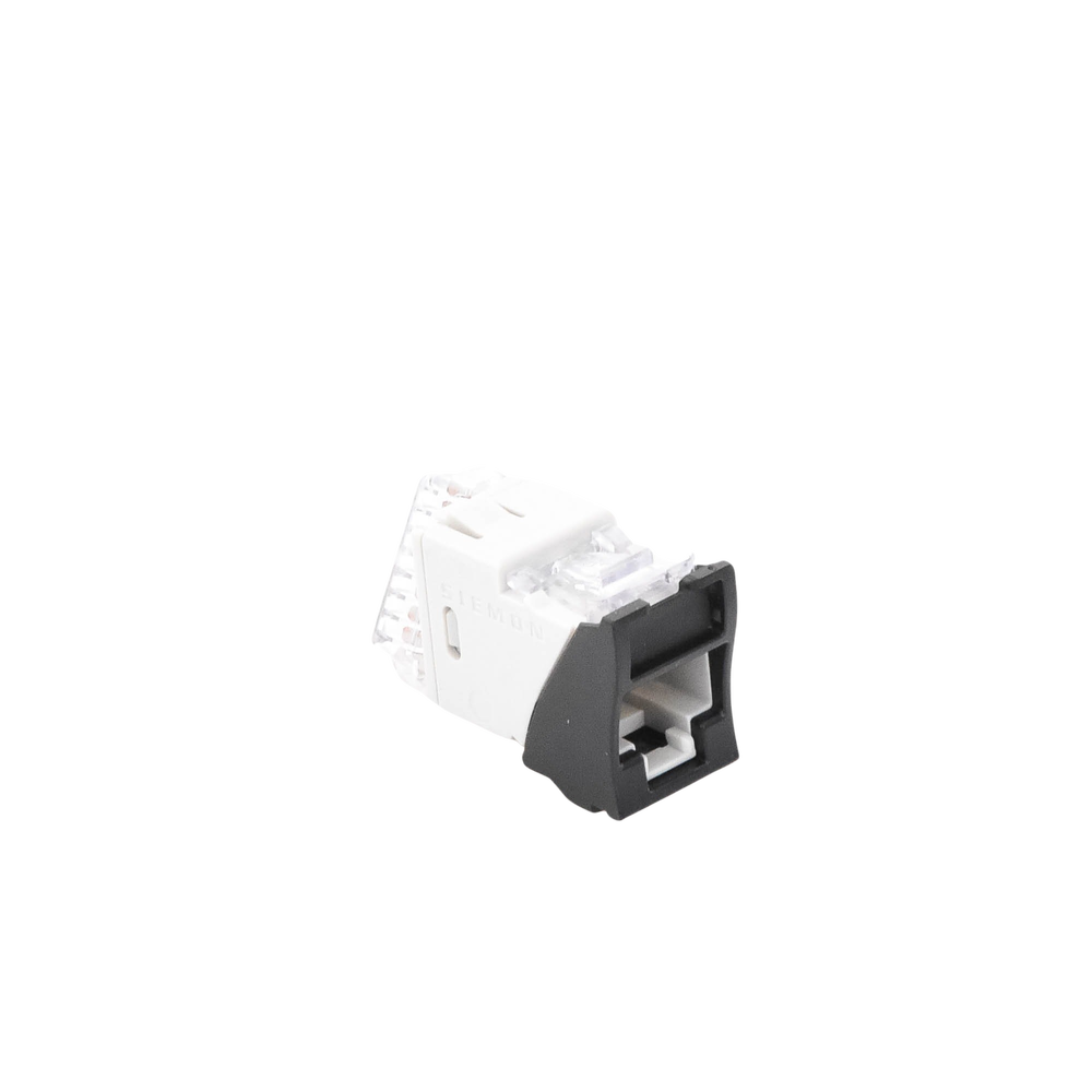 Jack Ultramax Cat5e, UTP, Montaje H�brido en Placa de Pared (Plano y Angulado), Color Negro, Punch Down