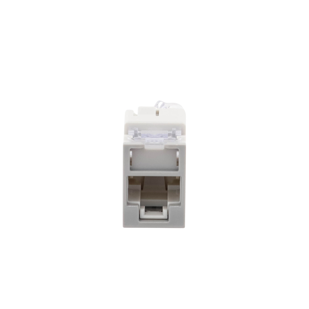 Jack Ultramax Cat5e, UTP, Montaje H�brido en Placa de Pared (Plano y Angulado), Color Gris, Punch Down