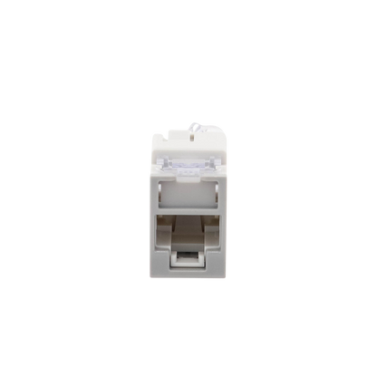 Jack Ultramax Cat5e, UTP, Montaje H�brido en Placa de Pared (Plano y Angulado), Color Gris, Punch Down