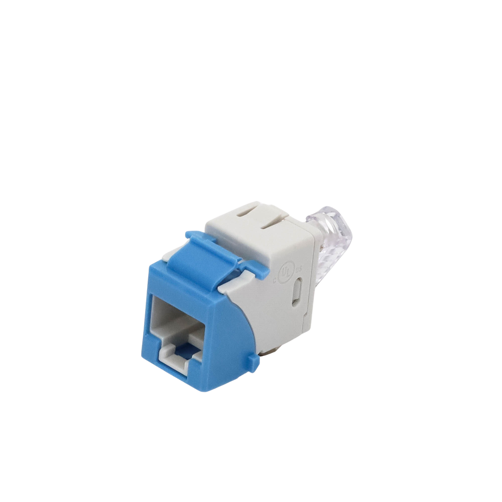 Jack UltraMAX Cat5e, UTP, Tipo Keystone, Color Azul, Punch Down
