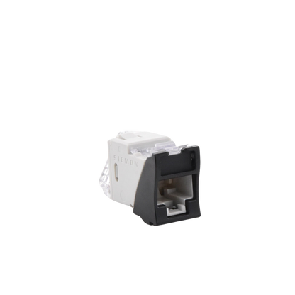 Jack Ultramax Cat6a, Utp, Montaje H�brido en Placa de Pared (Plano y Angulado), Color Negro, Punch Down