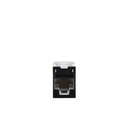 Jack Ultramax Cat6a, Utp, Montaje H�brido en Placa de Pared (Plano y Angulado), Color Negro, Punch Down