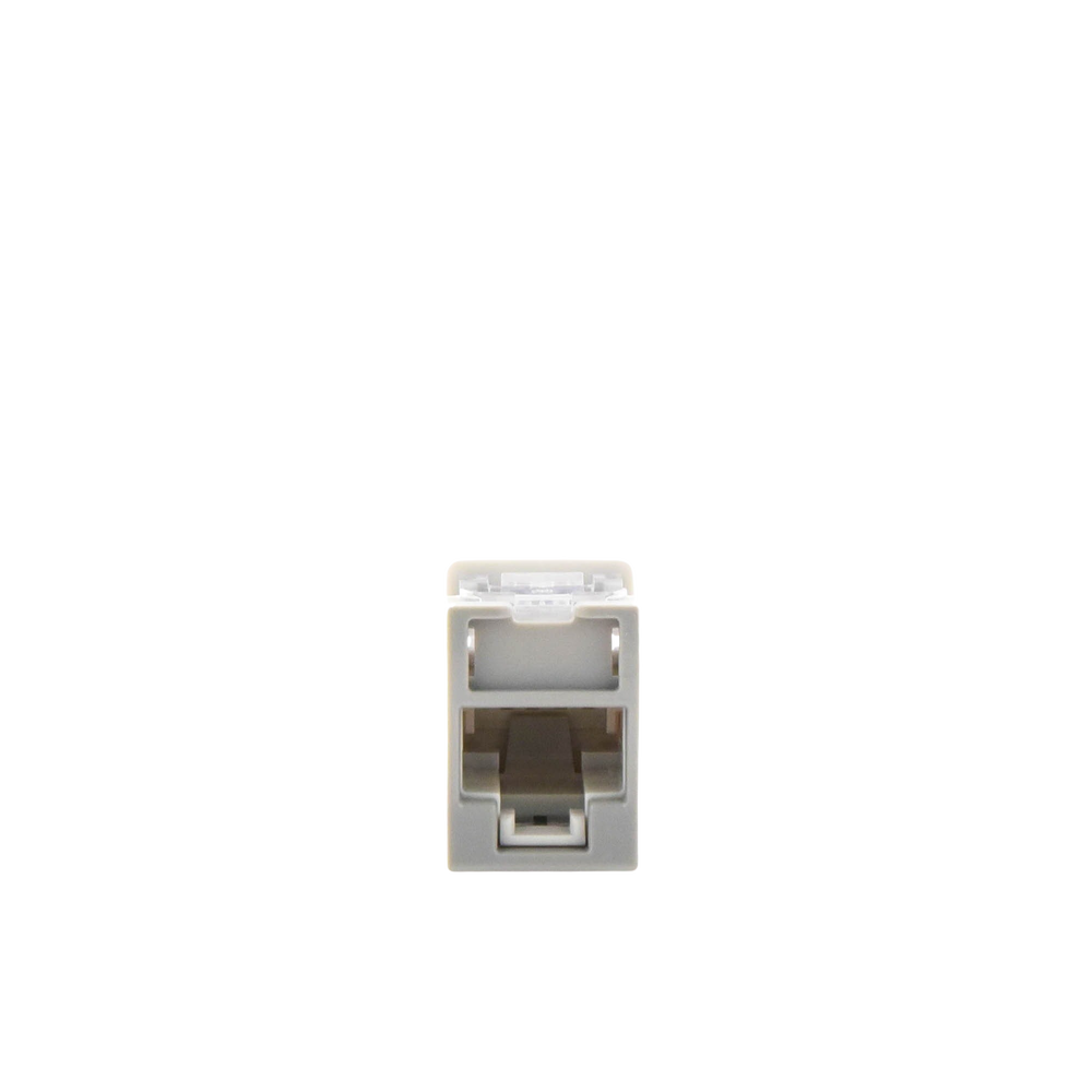 Jack Ultramax Cat6A, UTP, Montaje H�brido en Placa de Pared (Plano y Angulado), Color Gris, Punch Down