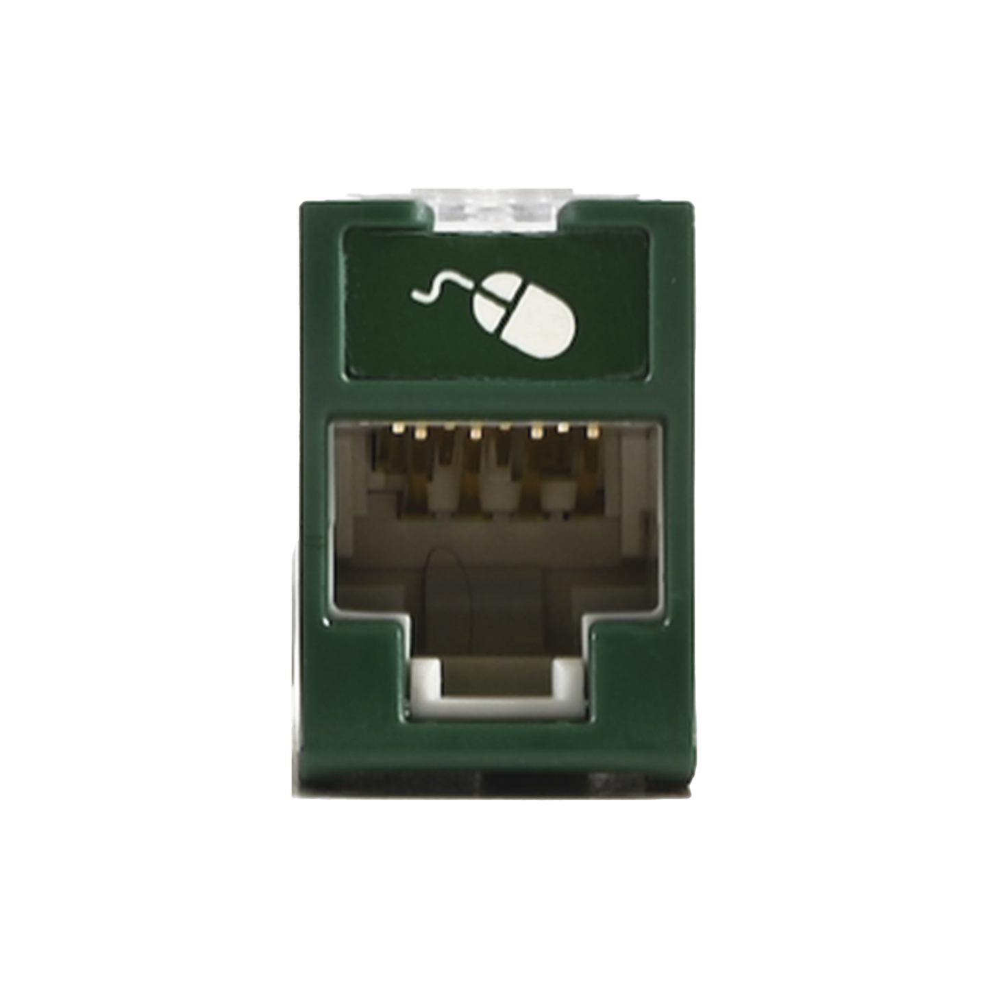 Jack Ultramax Cat6A, UTP, Montaje H�brido en Placa de Pared (Plano y Angulado), Color Verde, Punch Down