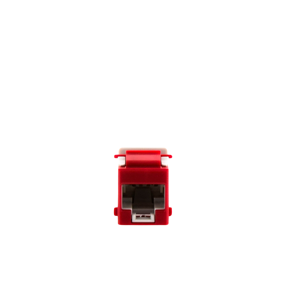Jack Ultramax Cat6a, Utp, Tipo Keystone, Color Rojo, Punch Down