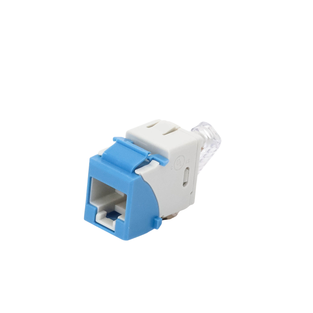 Jack Ultramax Cat6a, Utp, Tipo Keystone, Color Azul, Punch Down