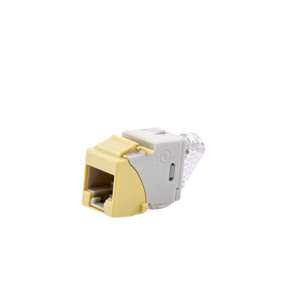 Jack UltraMAX Cat6A, UTP, Tipo Keystone, Color Marfil, Punch Down