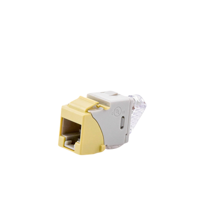 Jack UltraMAX Cat6A, UTP, Tipo Keystone, Color Marfil, Punch Down