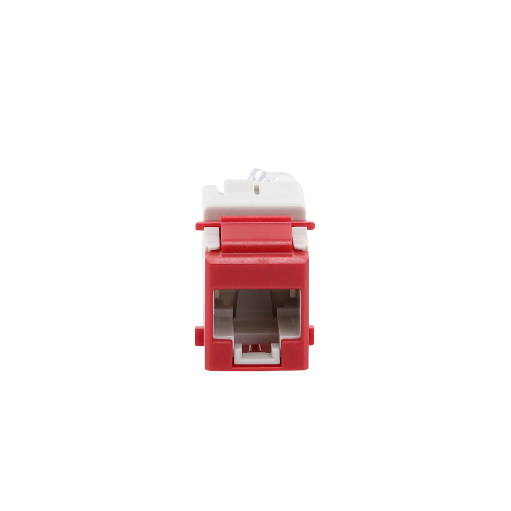 Jack Ultramax Cat6, UTP, Tipo Keystone, Color Rojo, Punch Down