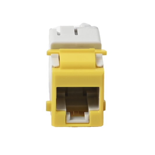 Jack Ultramax Cat6, UTP, Tipo Keystone, Color Amarillo, Punch Down