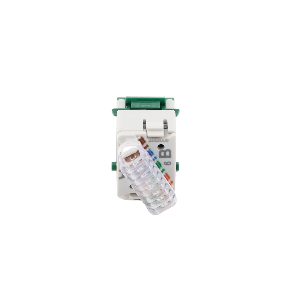 Jack Ultramax Cat6, UTP, Tipo Keystone, Color Verde, Punch Down