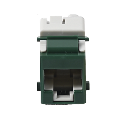 Jack Ultramax Cat6, UTP, Tipo Keystone, Color Verde, Punch Down