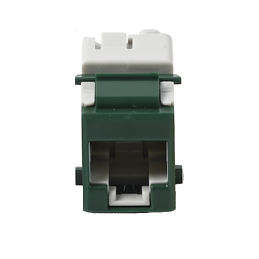 Jack Ultramax Cat6, UTP, Tipo Keystone, Color Verde, Punch Down