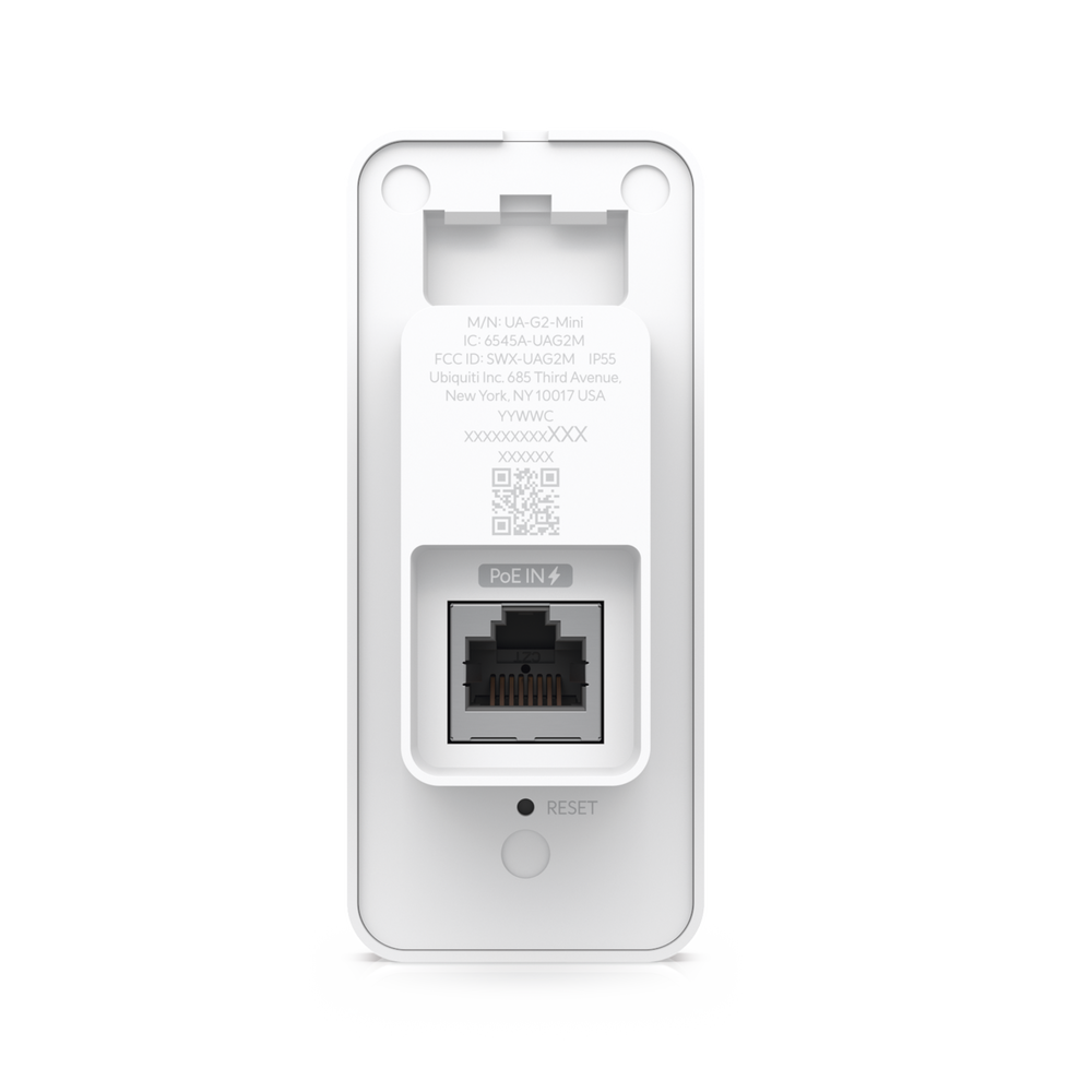 UniFi Access Kit de Inicio Gen2 Profesional para 1 puerta, (1) Lector NFC con pantalla táctil, audio 2 vías y cámara / (1) Lector NFC y de movimiento UA-G2 / Hub para conexiones para controlar una puerta con salida POE y energizar acc