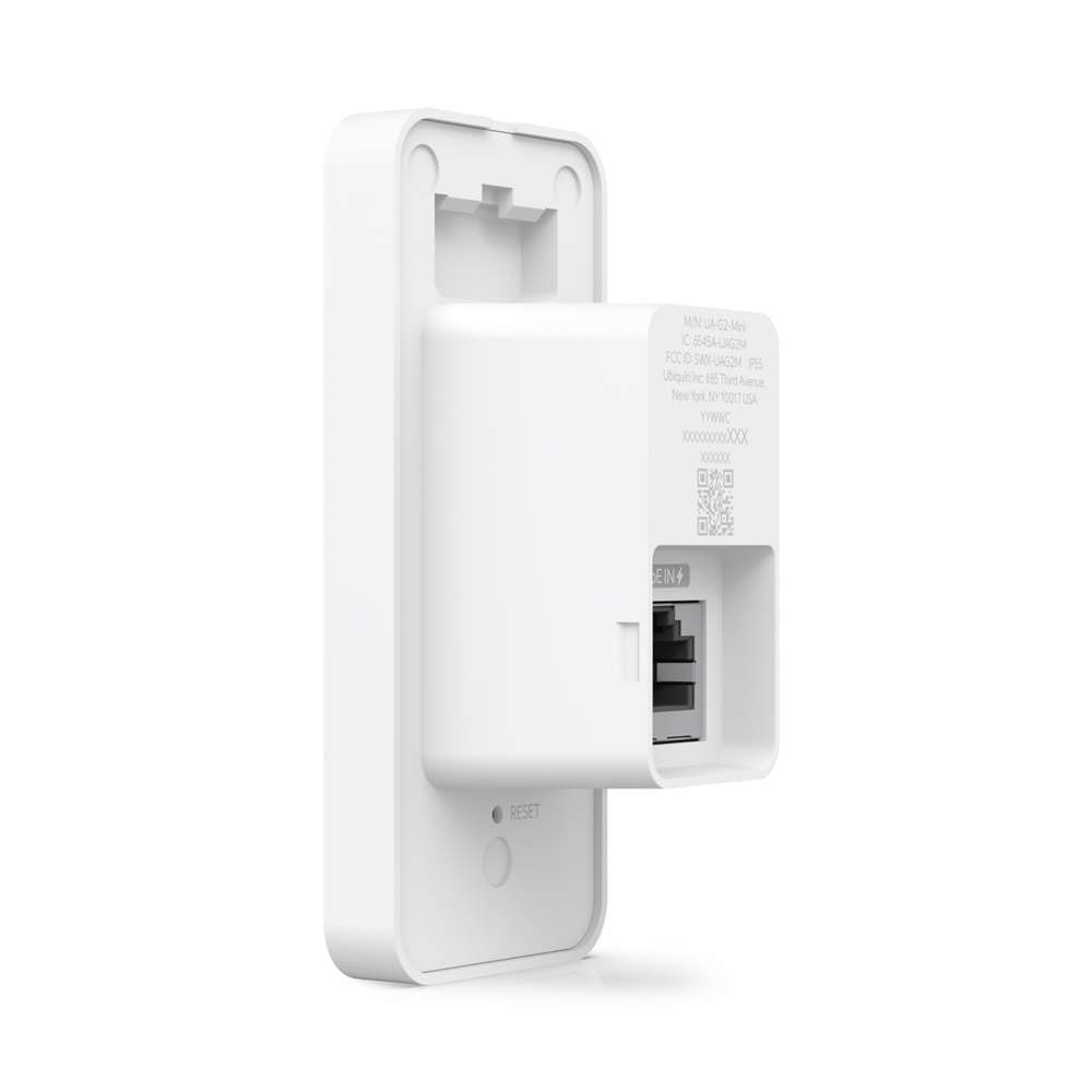 UniFi Access Kit de Inicio Gen2 Profesional para 1 puerta, (1) Lector NFC con pantalla táctil, audio 2 vías y cámara / (1) Lector NFC y de movimiento UA-G2 / Hub para conexiones para controlar una puerta con salida POE y energizar acc