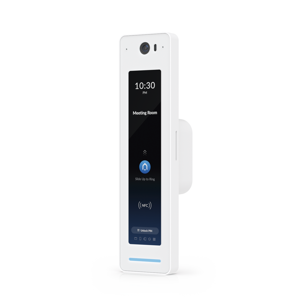 UniFi Access Kit de Inicio Gen2 Profesional para 1 puerta, (1) Lector NFC con pantalla táctil, audio 2 vías y cámara / (1) Lector NFC y de movimiento UA-G2 / Hub para conexiones para controlar una puerta con salida POE y energizar acc