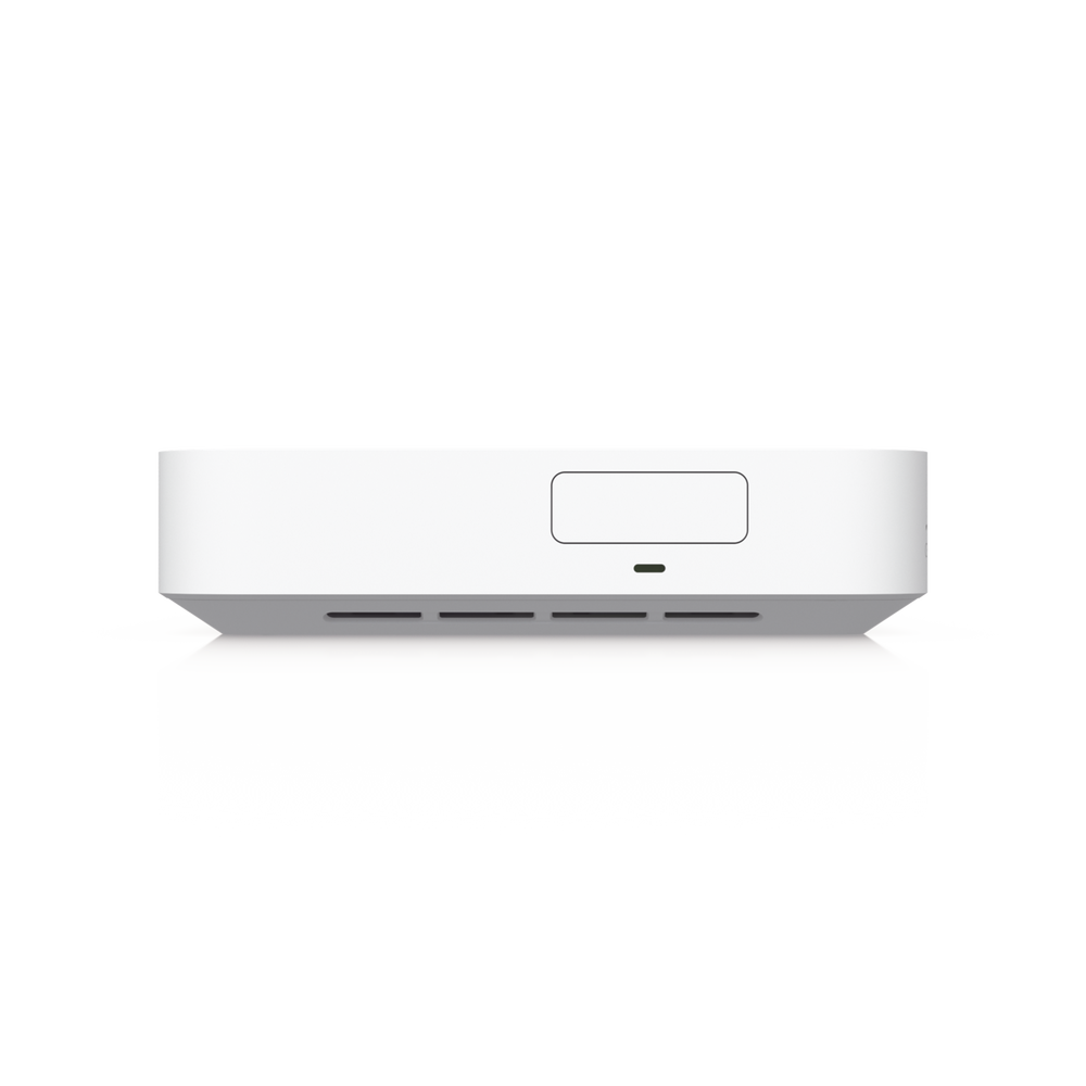 UCG Max Cloud Gateway de 2.5 GbE Compacto con Soporte para hasta 30 Dispositivos UniFi, 300+ Clientes, Enrutamiento IPS de 2.3 Gbps y Almacenamiento 512 GB de Memoria Interna