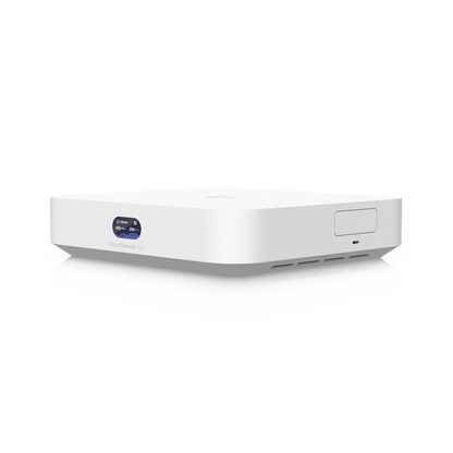 UCG Max Cloud Gateway de 2.5 GbE Compacto con Soporte para hasta 30 Dispositivos UniFi, 300+ Clientes, Enrutamiento IPS de 2.3 Gbps y Almacenamiento 512 GB de Memoria Interna